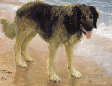  chien - Le meilleur ami de l homme 1908 Ilya Repin